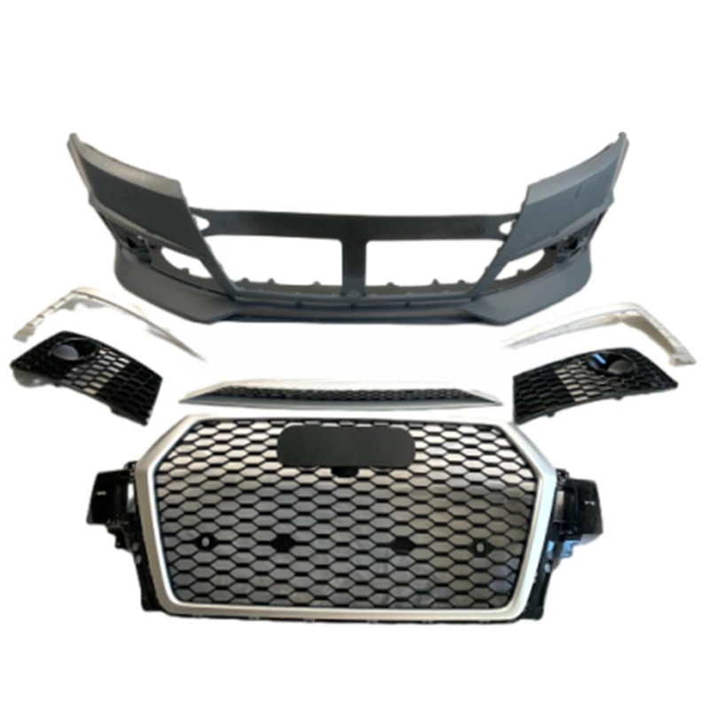 

Комплект переднего бампера для Audi Q7 2016-2019, обновление кузова RSQ7, полный комплект для рестайлинга, расширенный обвес