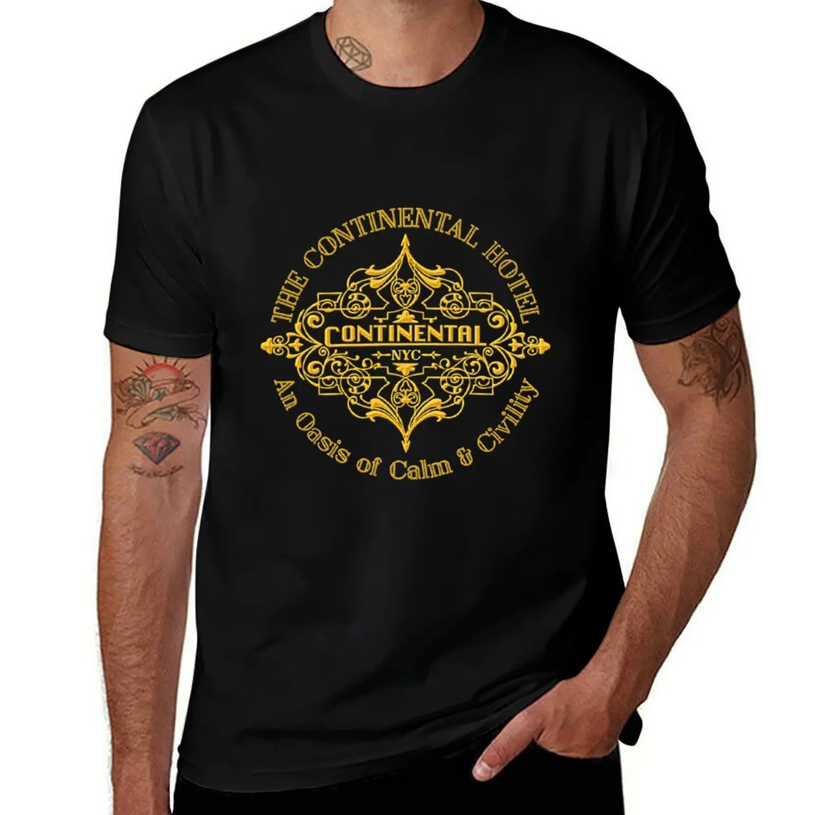 

The Continental Hotel T-Shirt man t shirts for men casual g man t shirts for men t shirt man cotton T-Shirt