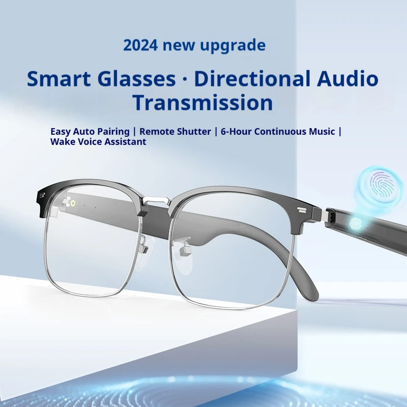 

YJ005F AI Smart Translation Glasses, Blue - Light Blocking & Metal Frame, Real - Time 150 Languages Translation, Multi - Scene