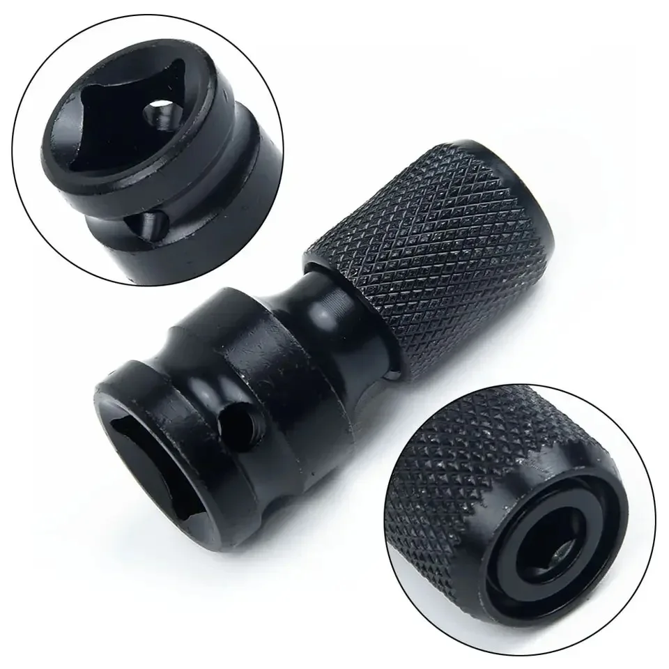 Quick Release 1/2-Inch Square Drive to 1/4-Inch Hex Female Socket Adapter Converter Chuck Adaptor for Impact and Ratchet Wrench image 5