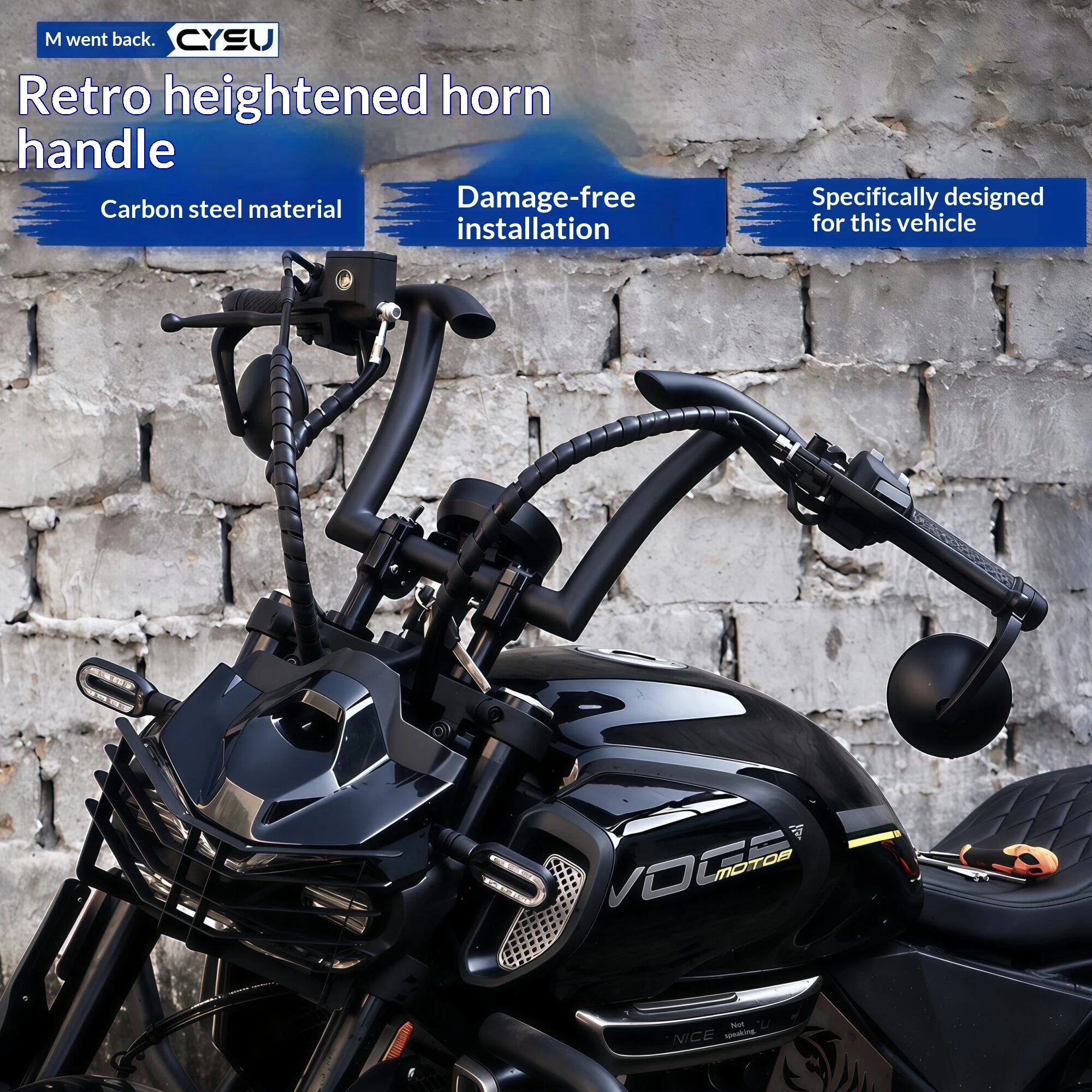 【Premium】For VOGE CU530, the handlebar, the angle handle, VOGE CU530 riser handle, directional handle, and high handlebar mod