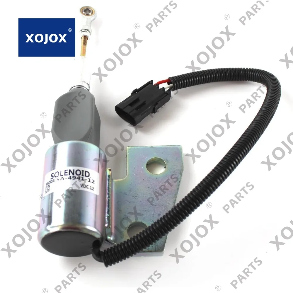 

XOJOX 3991167 Соленоид отключения топлива 12 В SA-4941-12 3964627 J932529 J931167 J930658 Замена двигателя 4BT 6BT 5,9L для Exca