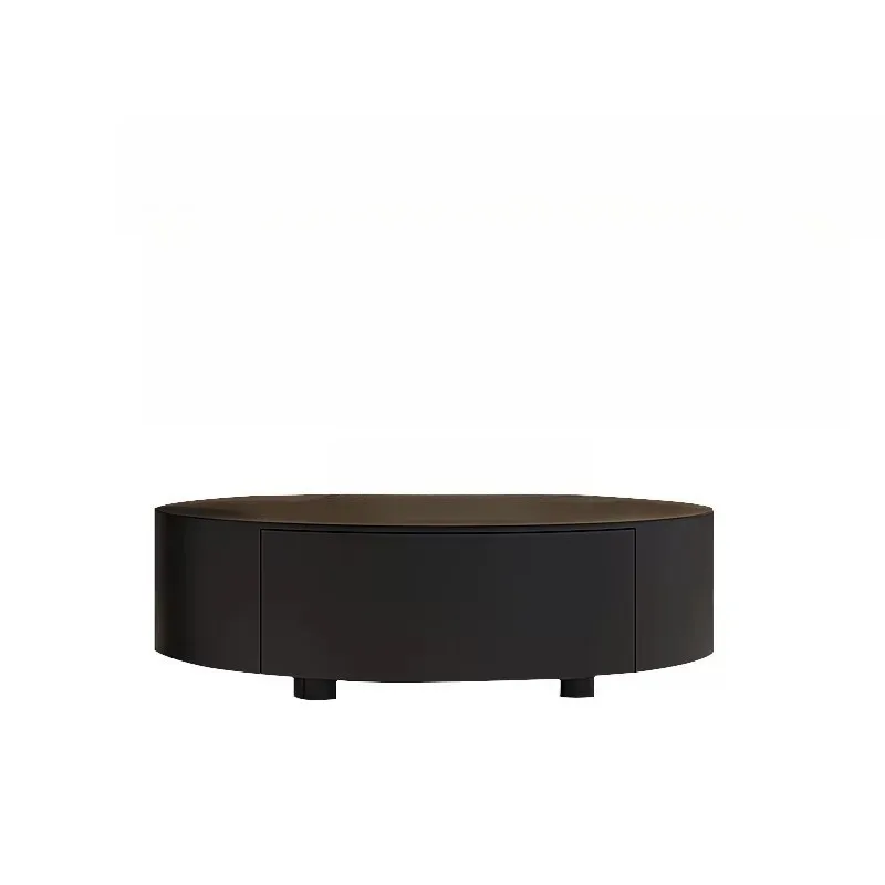 round coffee table combination household 2025 new living room small apartment rock slab simple modern coffee table