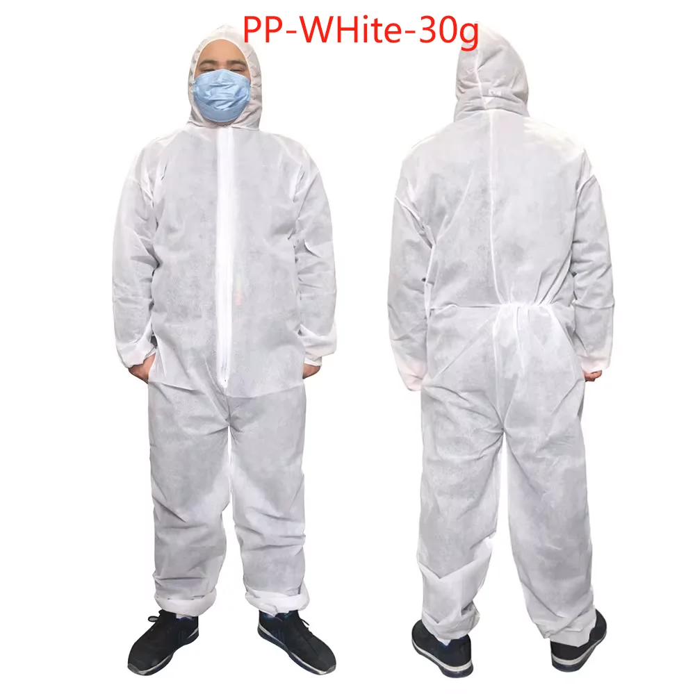 Disposable Breathable Dustproof Water Oil Resist Work Safety Clothing Anti Dust Spary Painting Decorating Labour Overall Suit