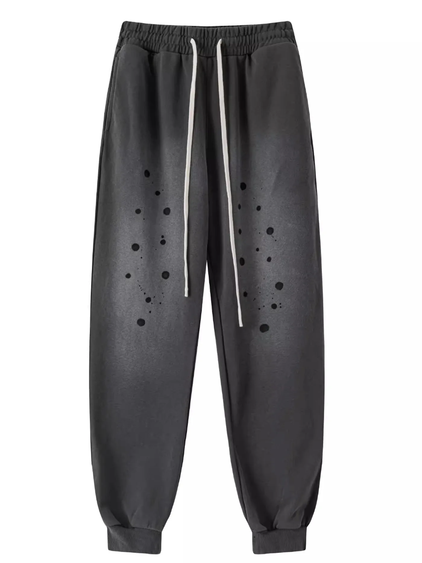 Fashion 2024 Autumn Casual Pants High Street Sweatpants Men's Hip Hop Versatile Casual Pants Trendy Male Dot Straight Trousers