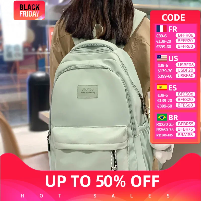 

Stylish Women High Capacity Waterproof Backpack Trendy Girls College Laptop Bag Cute Girl Travel School Book Bag