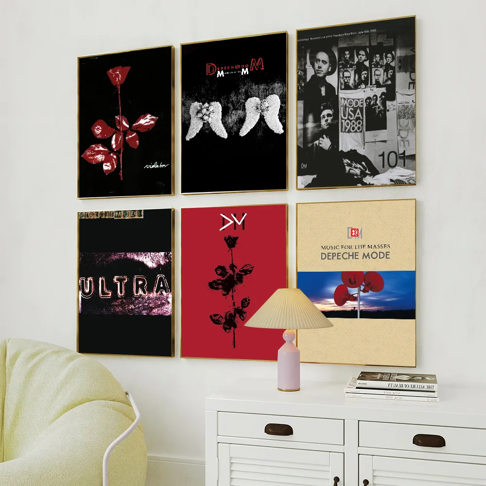 Singer D-Depeche M-Mode Violator Hot Album Pop Poster Art Wall Painting Stickers Small Decor Aesthetic Bar Coffee House Indoor