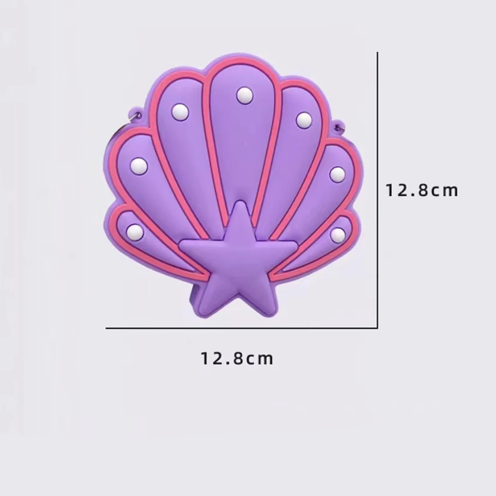 Cute Bubble Shell Shaped Design Silicone Shell Bags Coin Bag Squeeze Toy Versatile Shoulder Bag Girls