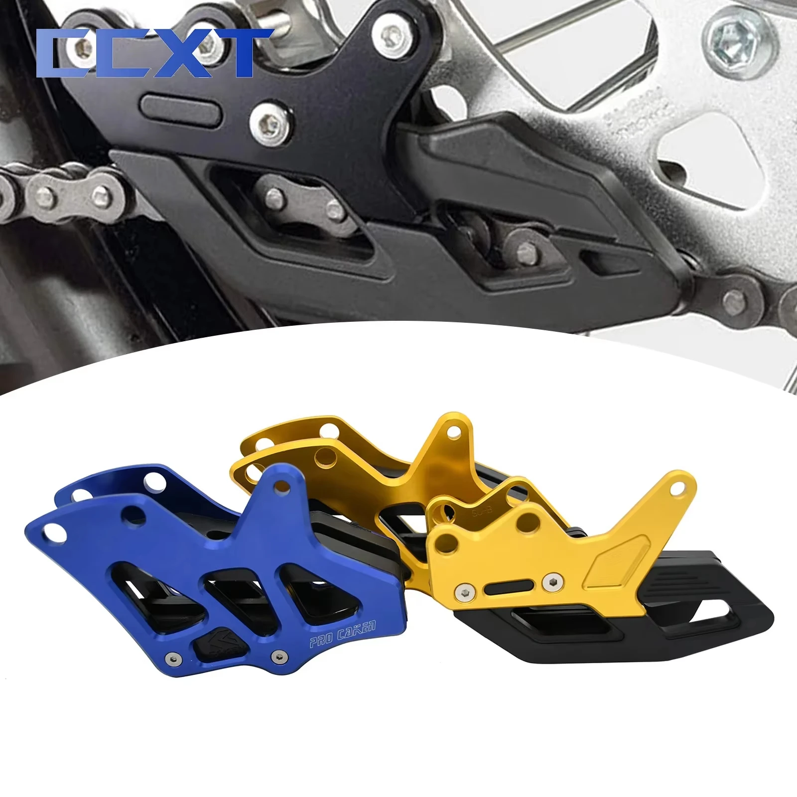 

CNC Aluminum Chain Guide Protector For SUZUKI RMZ450 RMZ250 RM250 RM125 RMZ450Z DRZ400SM RM RMZ DRZ 125 250 450 450Z Dirt Bike