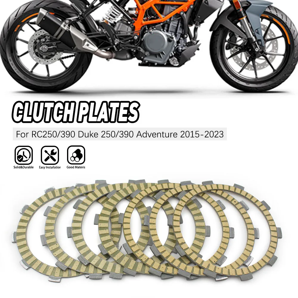 

For KTM RC250 250 390 Duke Adventure RC390 Motorcycle Clutch Friction Disc Separator Drive Steel Plate Kit