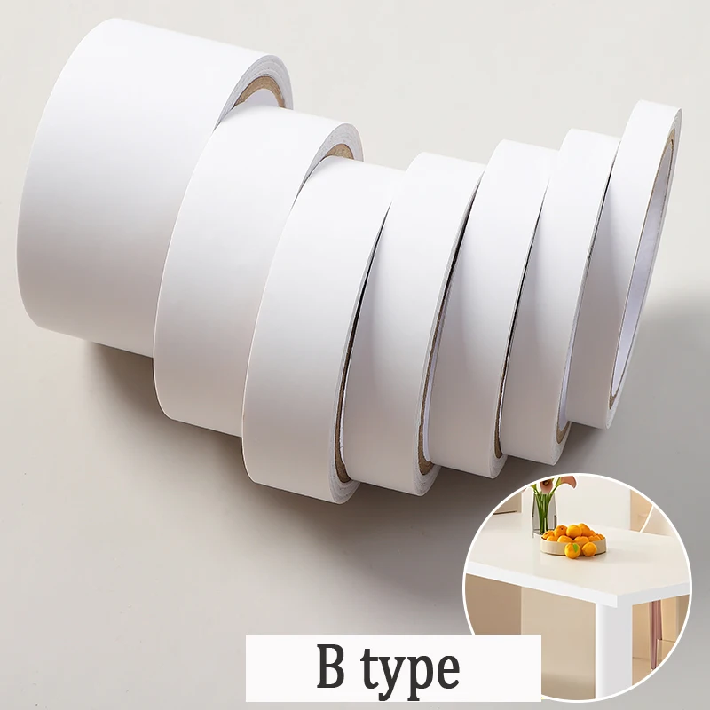 White Cabinet Wooden Board Edge Banding Gap Masking Beautiful Seam Pasting Door Frame Edging Border Decoration Furniture