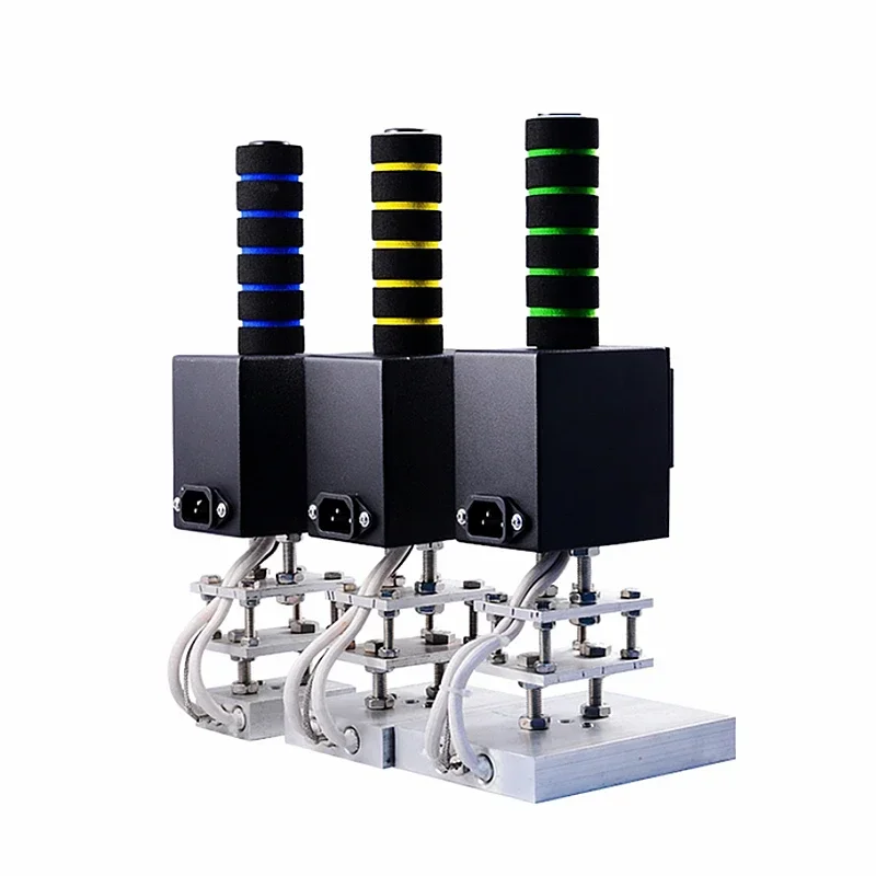 Handheld Hot Stamping Machine for Leather Paper Wood Custom Bronzing Logo Food Foil Stamp Printer 200-500W High Power