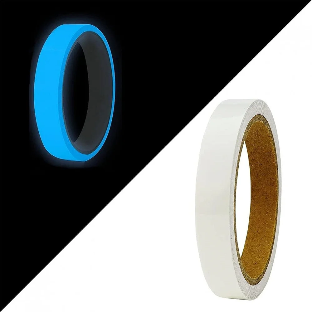 3M Blue Glow In The Dark Self-Adhesive Tapes Light Width Waterproof Safety Stickers For Night Outdoors Indoors Decorations Signs