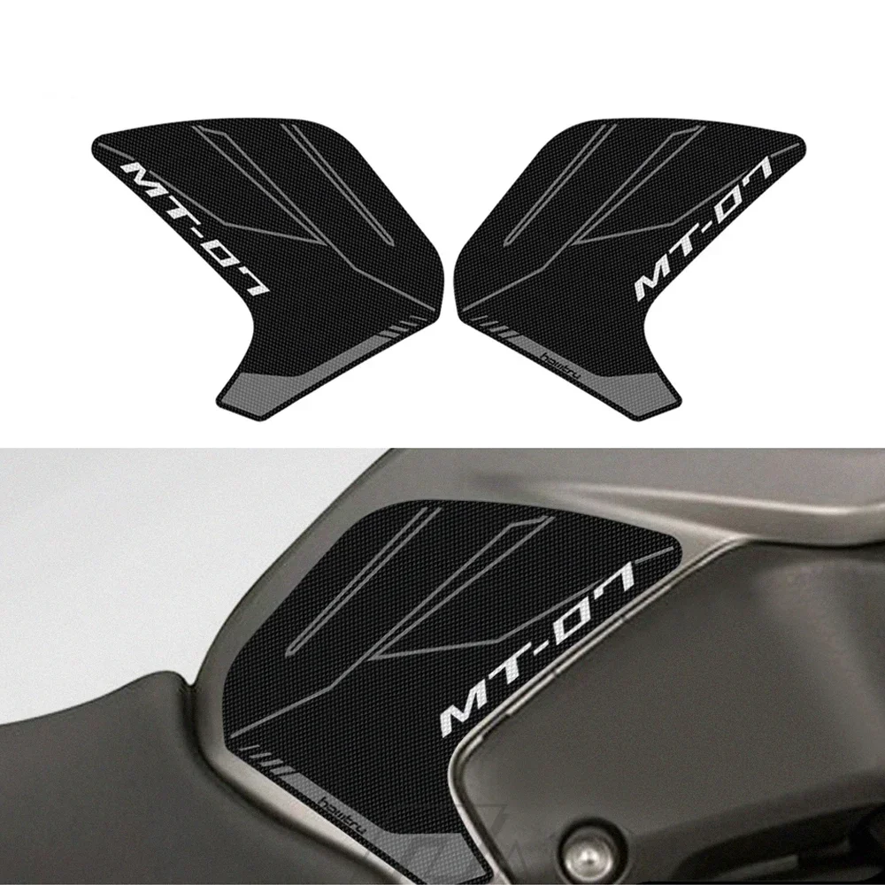 Accesorio para motocicleta, almohadilla de protección lateral para tanque, alfombrilla de agarre para rodilla para Yamaha MT-07 MT07 2018-2020