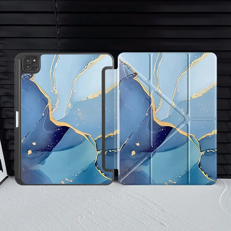 Artistic Texture Patterns Tablet Case For iPad Air 4 5 M3 M2 1 2 M4 11inch Pro 2025 Pro 11th 10th 9th 8th 7th 12.9inch Mini 6 7