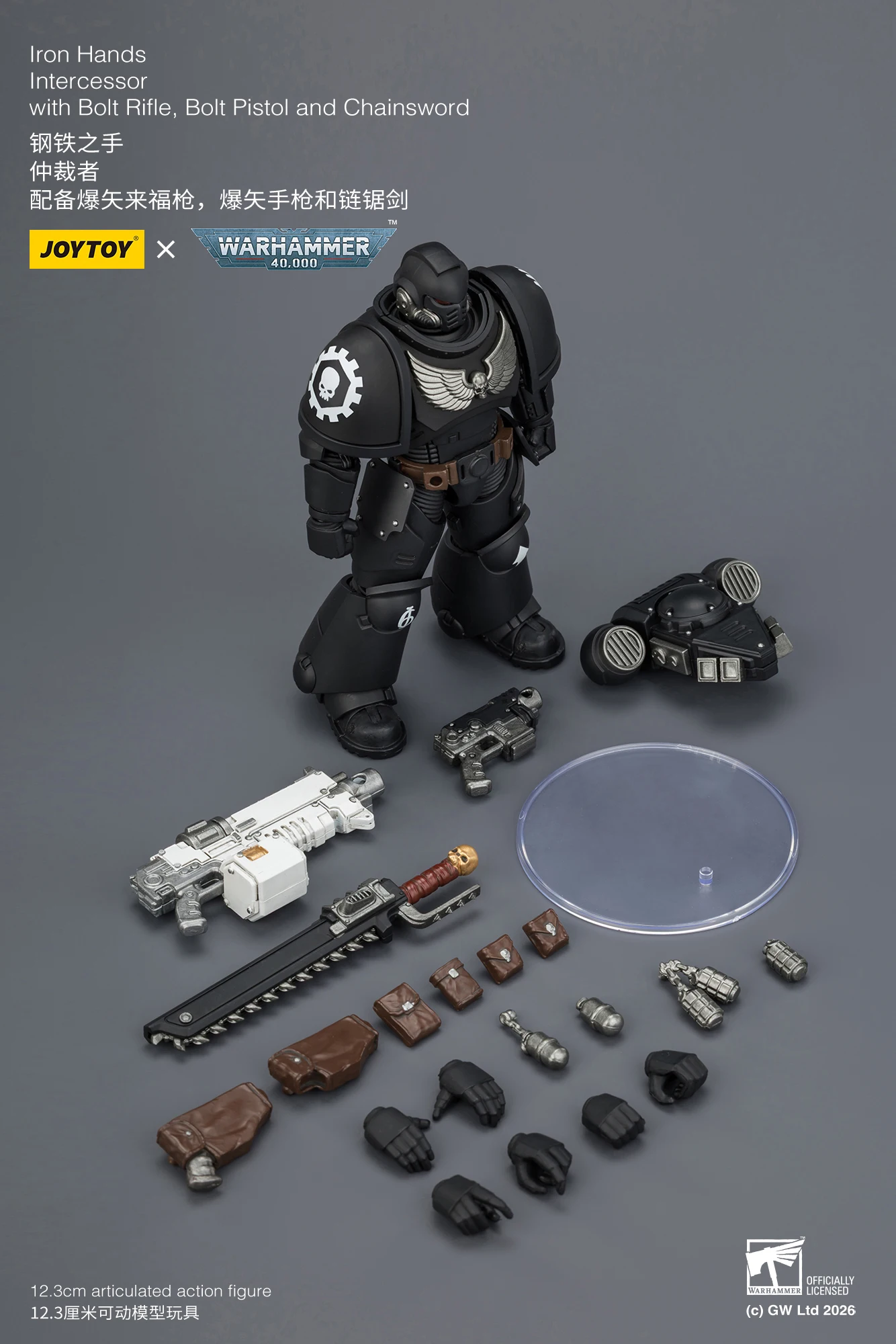 [AUF LAGER] JOYTOY Warhammer 40K 1/18 Actionfigur Intercessor mit Bolzenschrotflinte, Bolzenpistole und Kettenschwert 10 Stück Anime-Modell – Detail 11