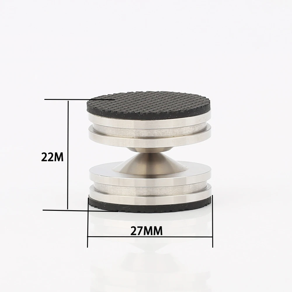 4 sets hoogwaardige roestvrijstalen luidsprekerstandaard HiFi Audio Luidsprekerisolatie Spike Stand Voeten Pads Basis