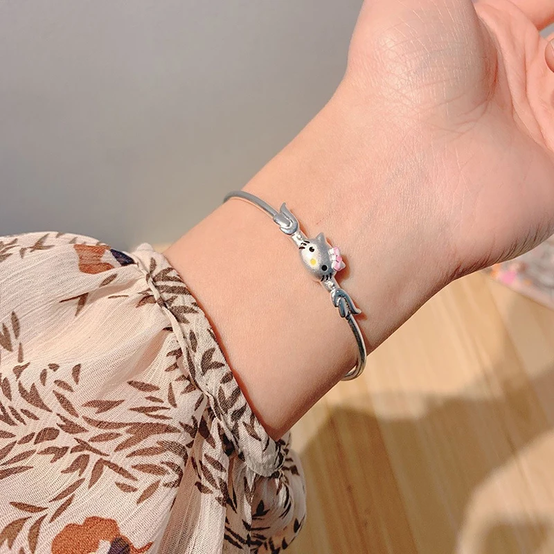 

Женский Регулируемый браслет с мультяшным принтом «кошка КТ»