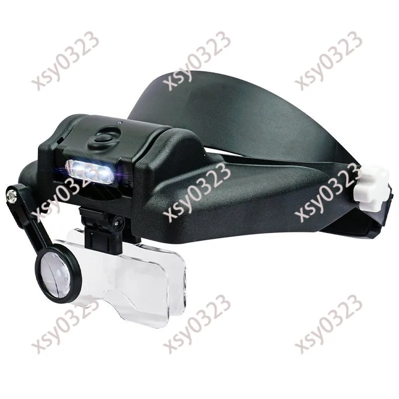 Rechargeable Head Magnifier with Light for Reading Watch Repair Work