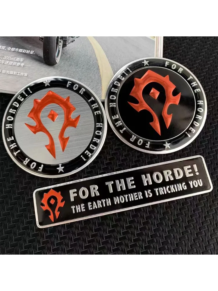 Autocollants de voiture World Of Warcraft WOW The Horde, autocollants réfléchissants pour bouchon de réservoir de carburant, pare-brise, coffre de moto, téléphone portable D2