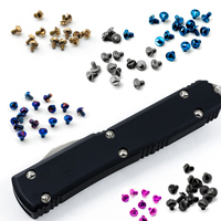 10pcs/lot 6 Colors OTF Disassembled Titanium Triangle Screws For Microtech UTX-85 / Ultratech Knives Parts & Accessories