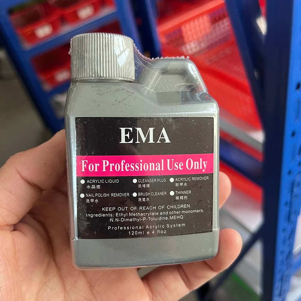 120 ml/ขวด EMA อะคริลิค Liquid Monomer คริสตัลเล็บอุปกรณ์สําหรับ Professional Dipping แกะสลักเล็บ Art Extension ผงอะคริลิค