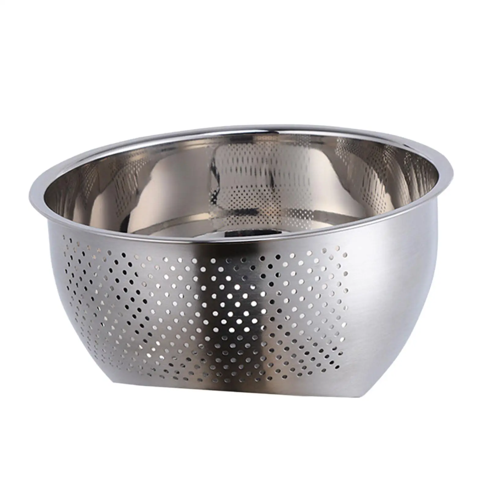Stainless Steel Rice Washing Bowl with Efficient Draining System for Fresh Produce Cleaning