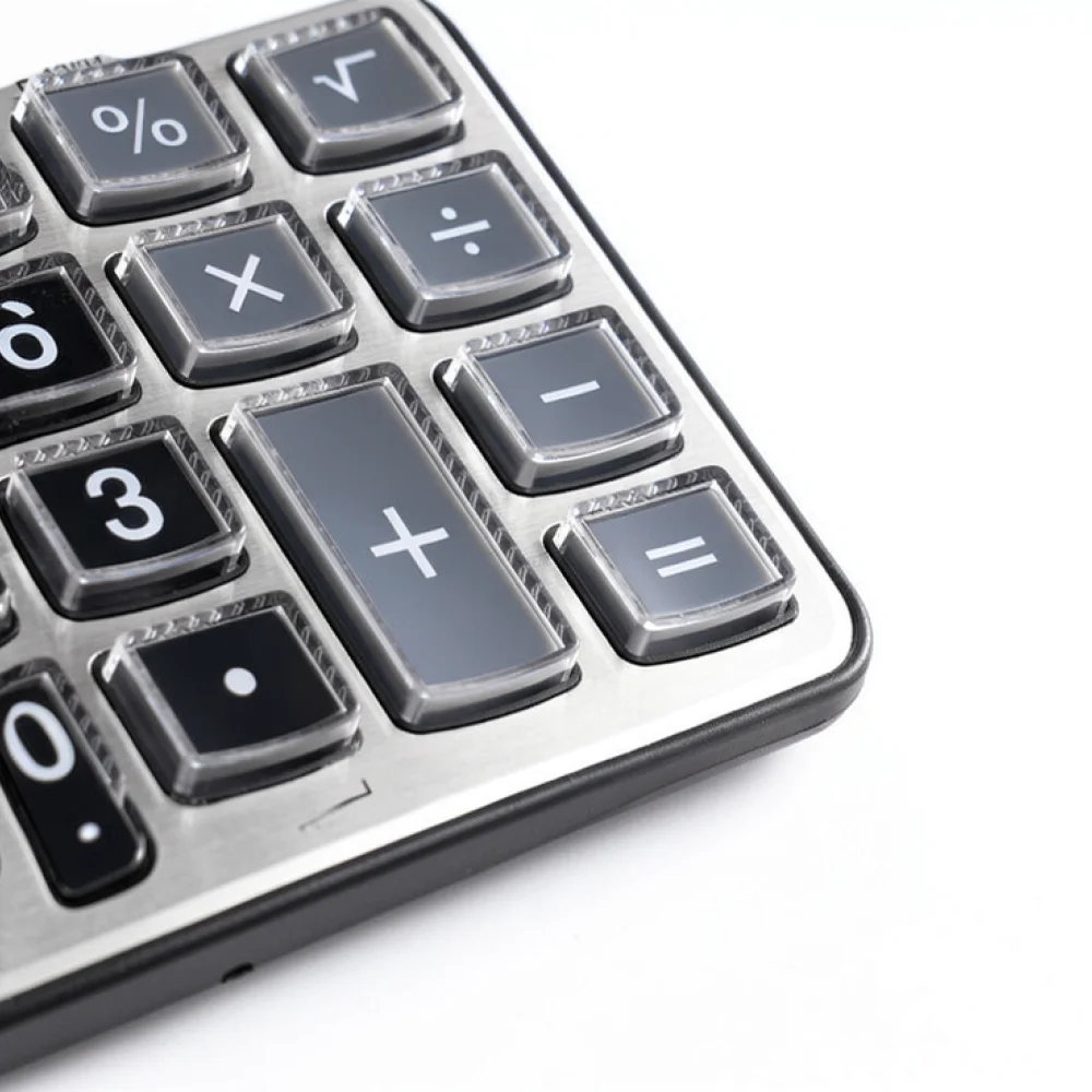 For Deli Electronic Voice Calculator Large LCD Display Professional Office Tool Desktop Accounting Financial Compute Machine