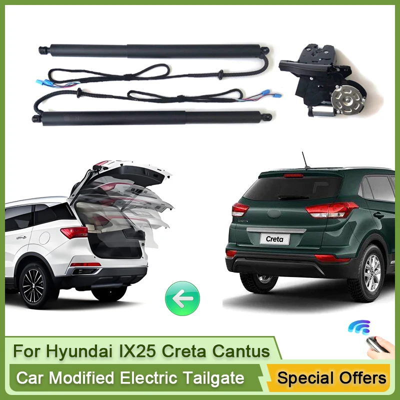 

Для Hyundai IX25 Creta Cantus GS GC 2014 ~ 2021, автомобильная Электролюминесцентная стойка для задних дверей автомобиля, комплект подъемной системы