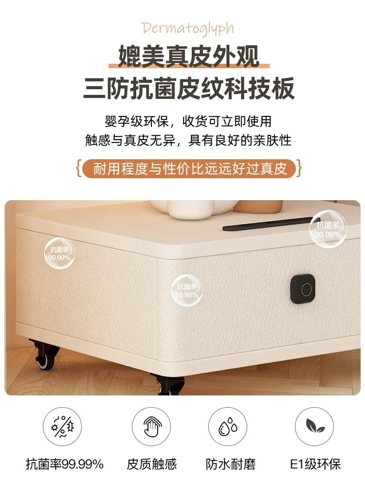 Rabbit bedside table wireless fingerprint lock intelligent animal cartoon drawer storage cabinet bedside locker