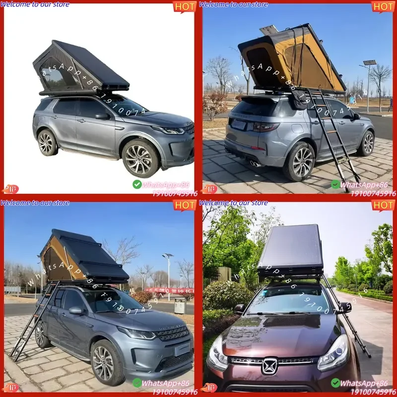 CE Certificate 4x4 SUV Off-Road Adventure Hard Shell Roof Tent Canvas and PVC for Car Camping for Outdoor Use on Sale