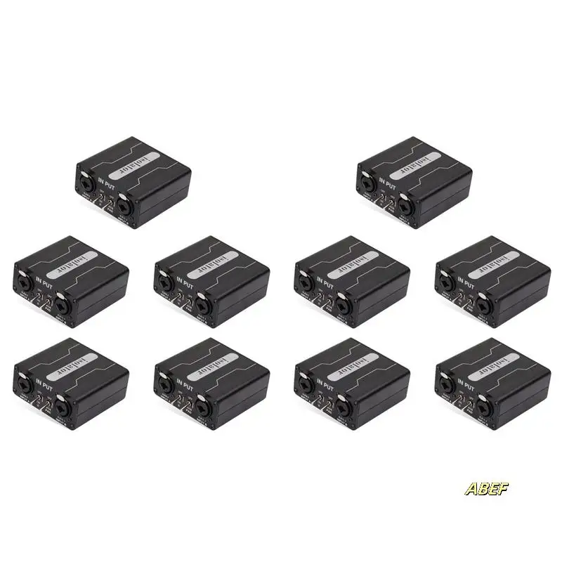 10X GX200 Аудиоизолятор Двухканальный 6,5 XLR Микшер Аудиоизолятор Ток Звук Шумовой Микрофон Общий фильтр заземления