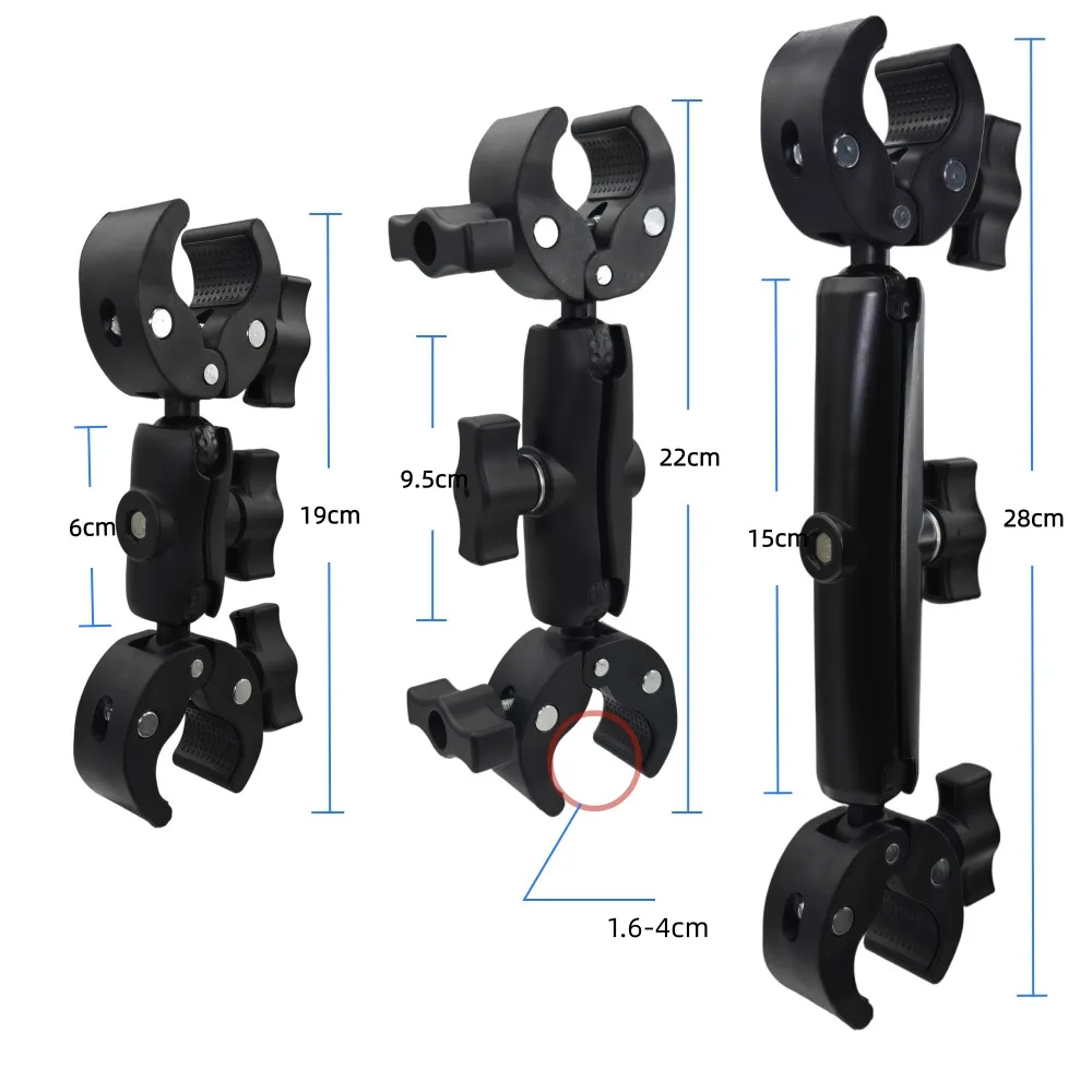 Motorcycle Head Clamp Kit For Insta360 X5 X4 X3 Bicycle Clip Bracket Action Camera Soporte Para Celular De Motocicleta Moto
