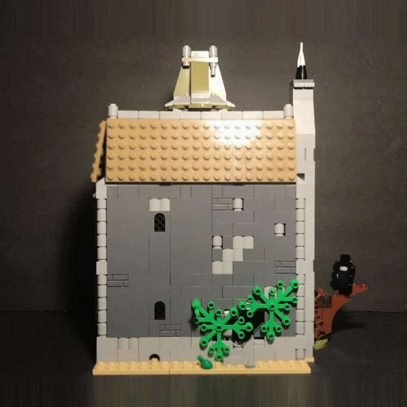 ปราสาทยุคกลางรุ่น MOC อิฐก่อสร้างโกธิคบ้านผีสิงโมดูลาร์เทคโนโลยีของขวัญวันหยุดประกอบของเล่นเด็กชุด