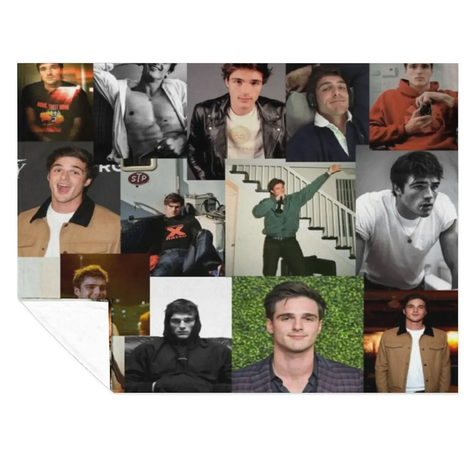 

Jacob Elordi pic collage Throw Blanket heavy to sleep Soft Beds Summer Stuffeds Blankets