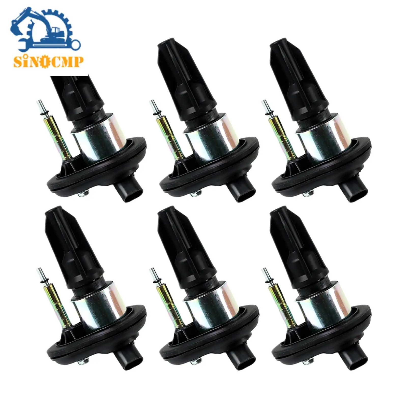 

6pcs Ignition Coils For Cassette 02-05 Chevy Trailblazer Canyon Envoy GMC UF303 C1395 5c1392 E255 IC414