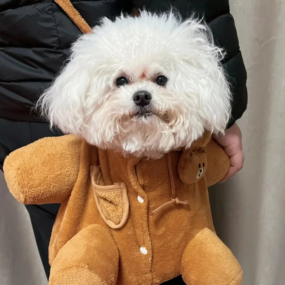 

Dog Bag Cat Bag Autumn And Winter Warm And Windproof Cute Crossbody Bag Cat Backpack Pet Supplies Outdoor Pets Carrier Bag