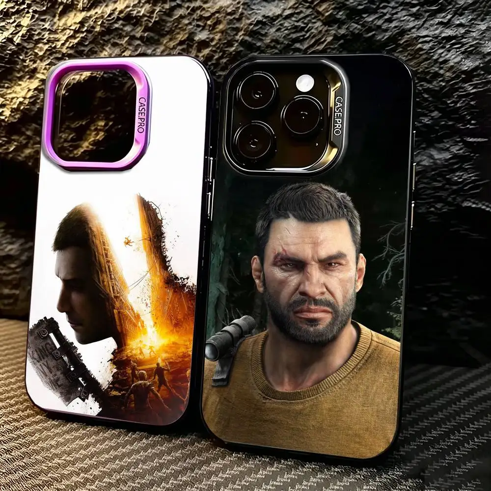 

D-Dying L-Light K- Kyle Crane Phone Case For iPhone 17,16,15,14,13,12,11 Plus,Pro Max,XS,Colored silver phone case