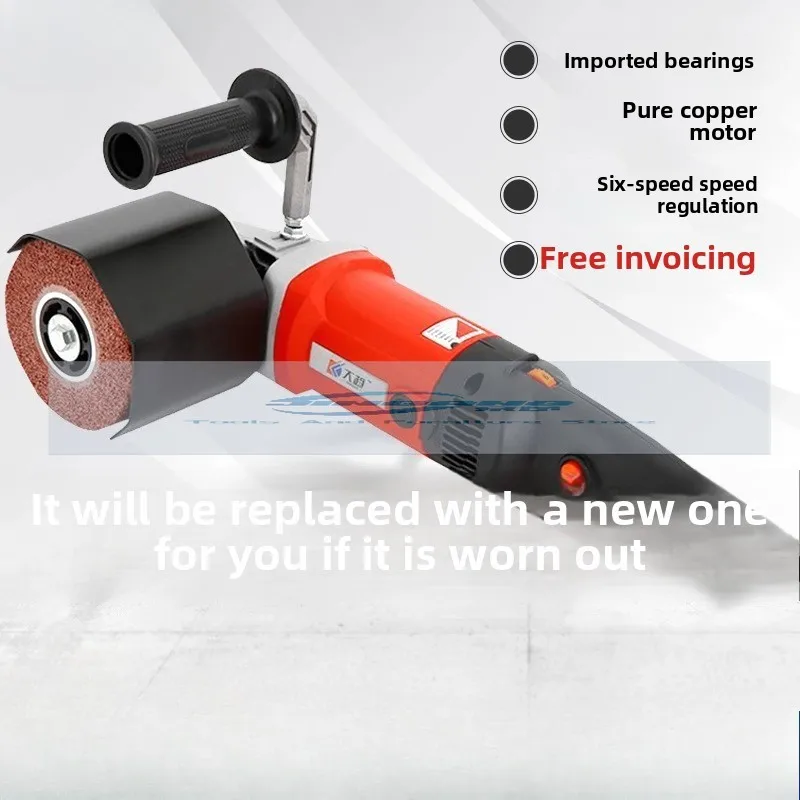 

Stainless steel wire drawing machine Small portable industrial grade polishing machine