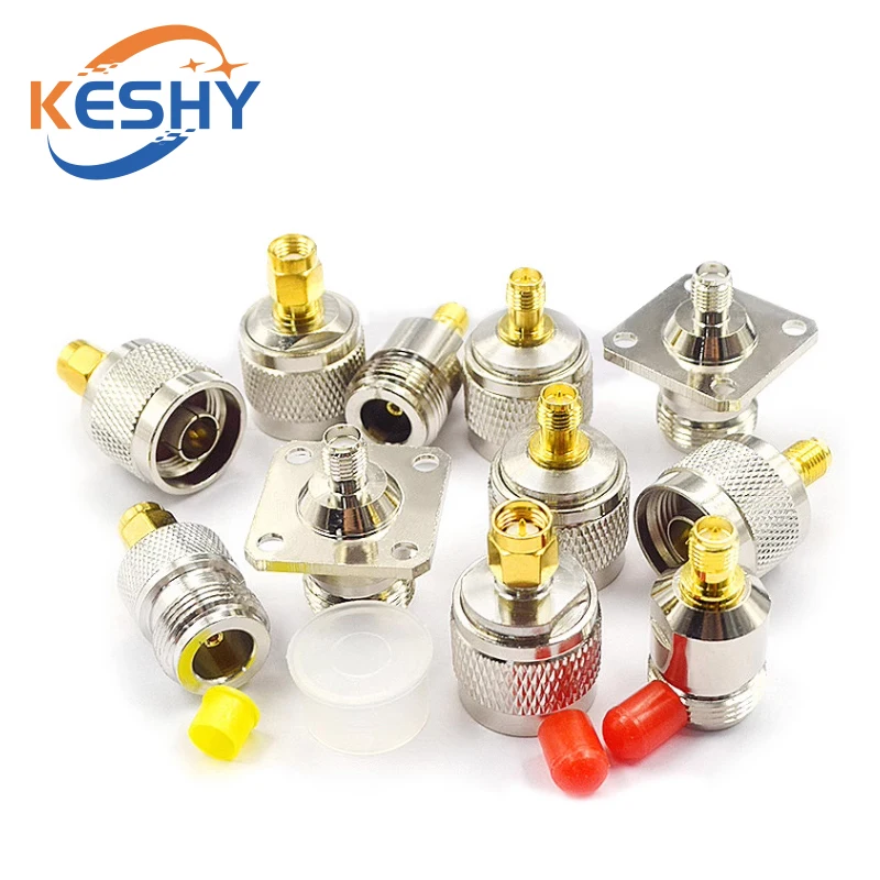 1-10PCS L16 N Male Female To Sma Male Female Straight Connector SMA To N Male Female Brass Test Converter Nickel Plated image 4