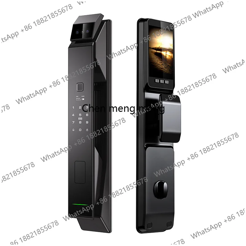 Fully Automatic Home Intelligent Induction Remote Unlocking Smart Lock Combination Aluminum Cat's Eye Visual Capture Cloud WiFi