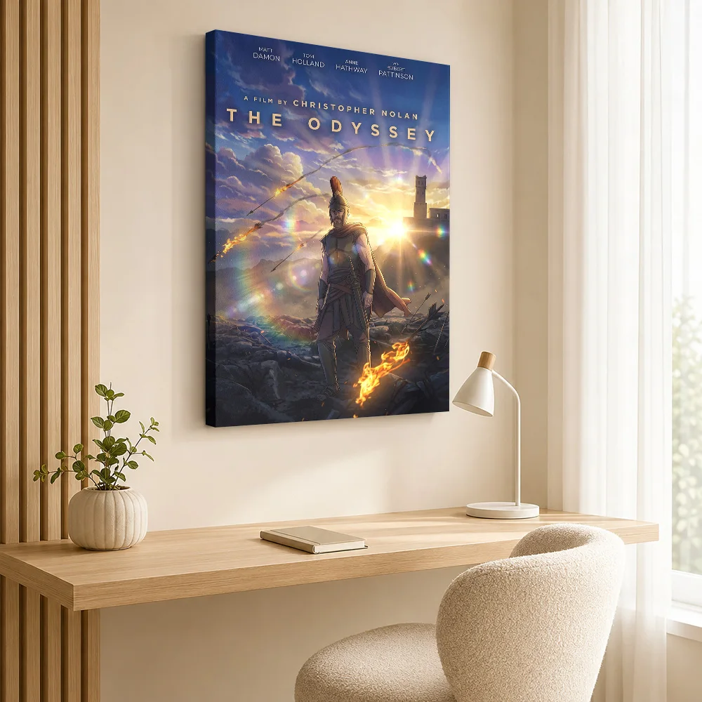 The Odyssey Movie  Shinkai Style Canvas Painting Poster Custom Photo Vintage Movie Wall Art for Living Room Home Theater Decor