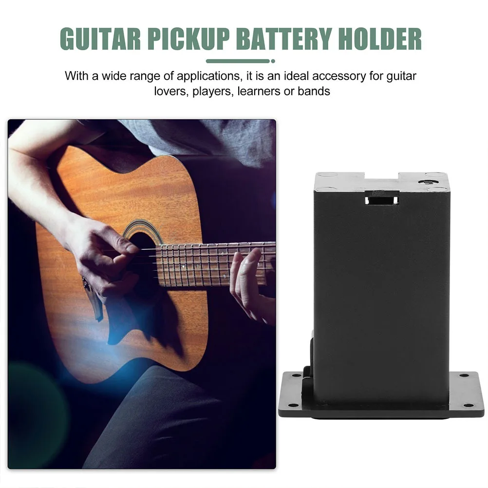 

4Pcs Bass Guitar Pickup Holders Practical Durable Plastic Pickup Boxes Replacement Case for Guitar Accessories