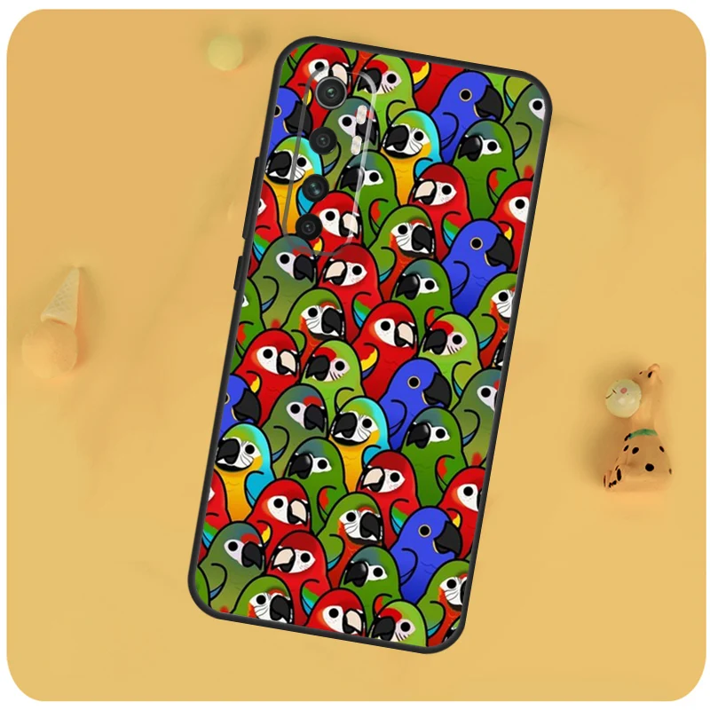 Parrot Birds Cockatiel Case For Xiaomi Mi 11 Lite Ultra 9T 10T 11T Pro POCO X3 Pro M3 F3 Phone Cover Shell