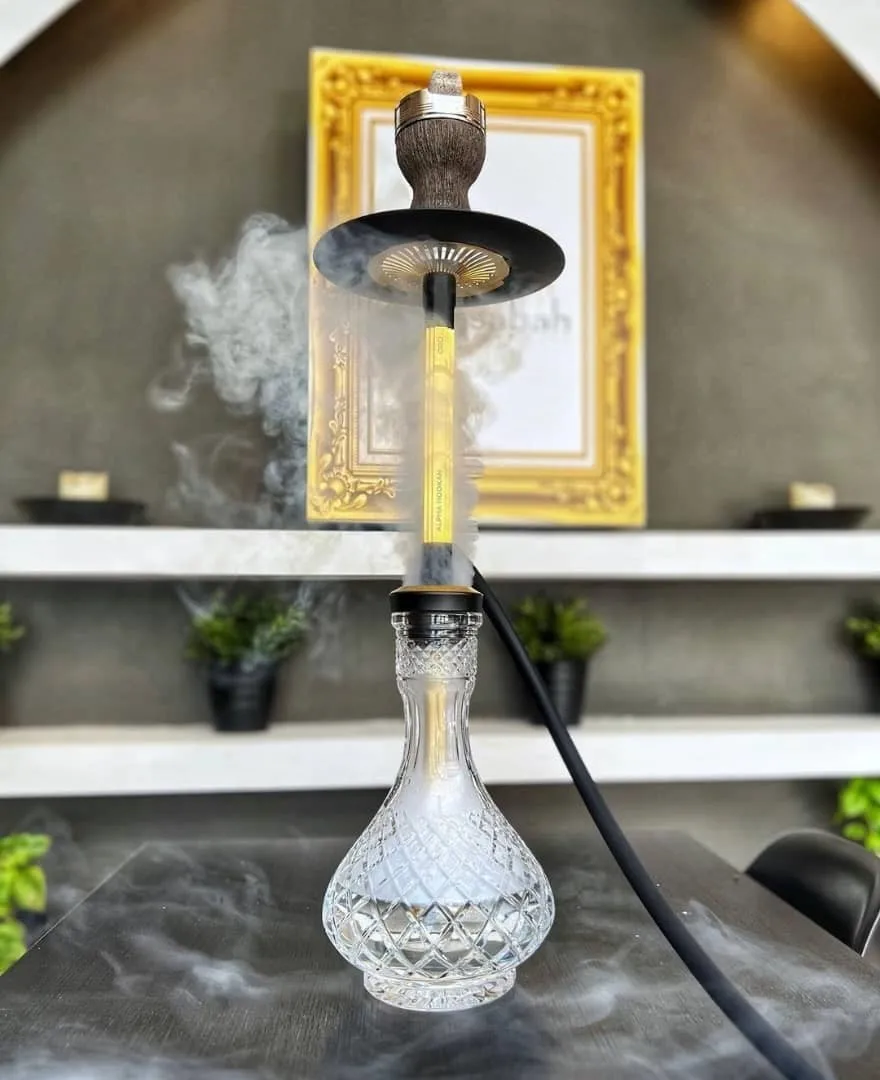 Alpha Hookah ORO Prime Aluminum Alloy Shisha Set with Glass Bottle Single Pipe view 6