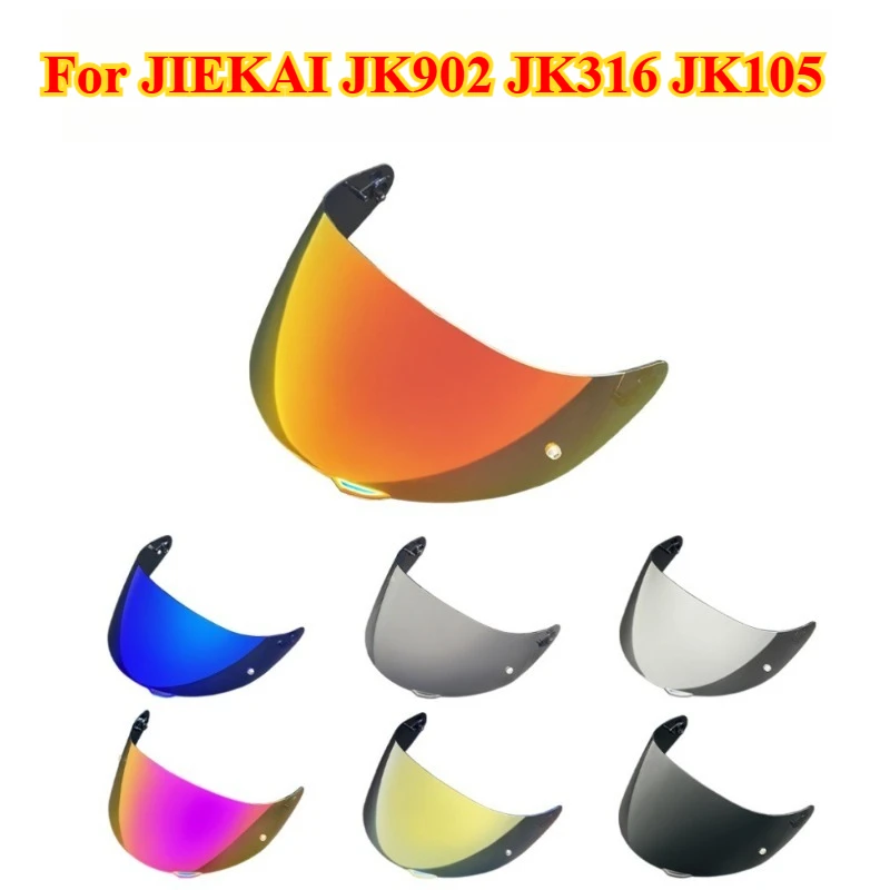 Helmet Visor Suitable For JIEKAI JK902 JK316 JK105 Face Shield Windshield Sunshield Anti-UV Helmet Accessories