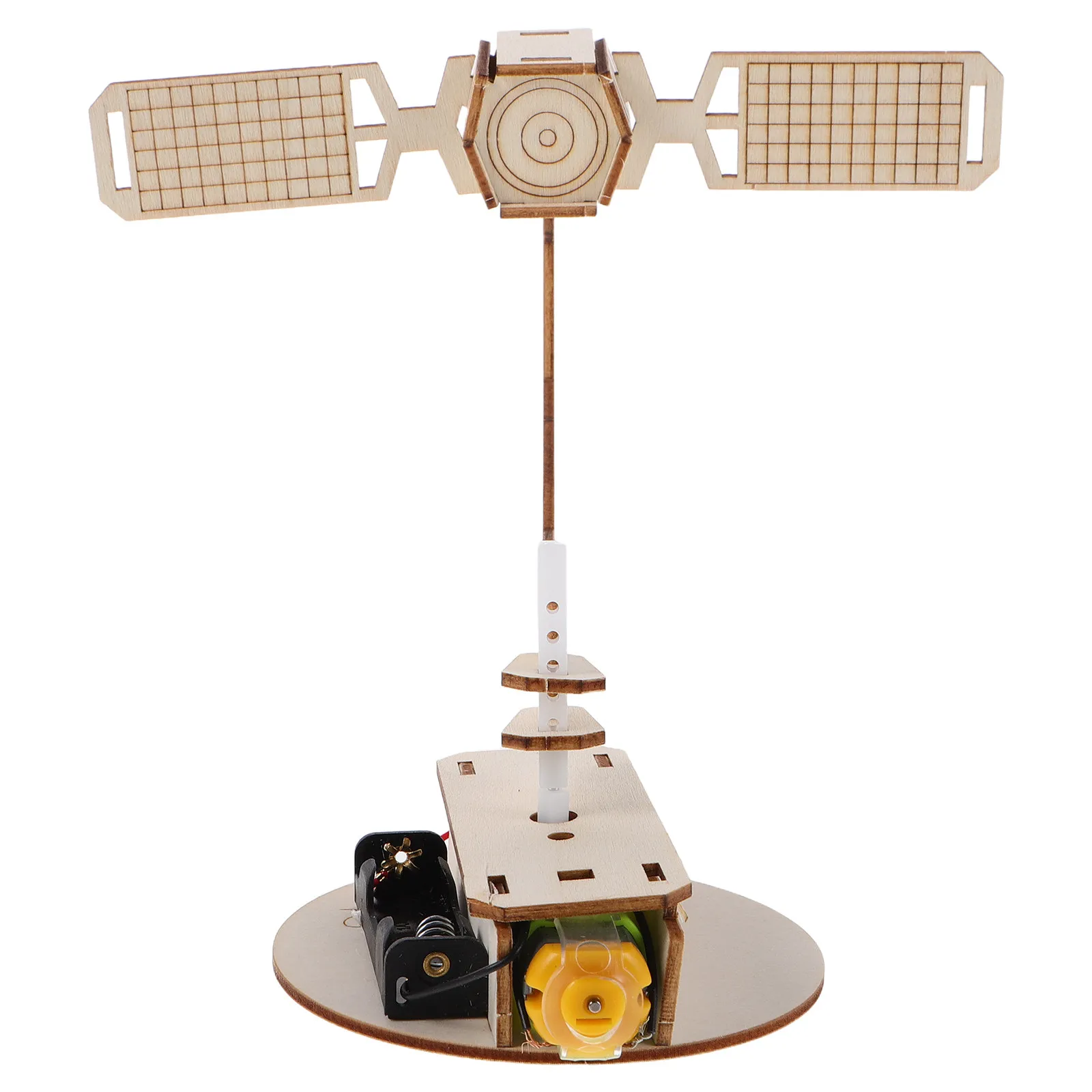 3Set Satellite Stem Kit DIY 3D Rotating Spacecraft Puzzle Educational Science Experiment Creative School Project