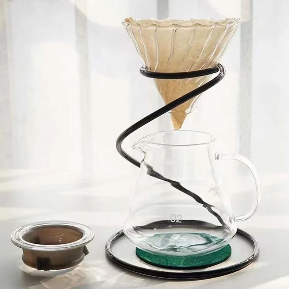 Reusable Pour Over Coffee Rack Stable Bold Drip Coffee Filter Holder Good Load Bearing Stainless Steel Hand-brewed Bracket Bar