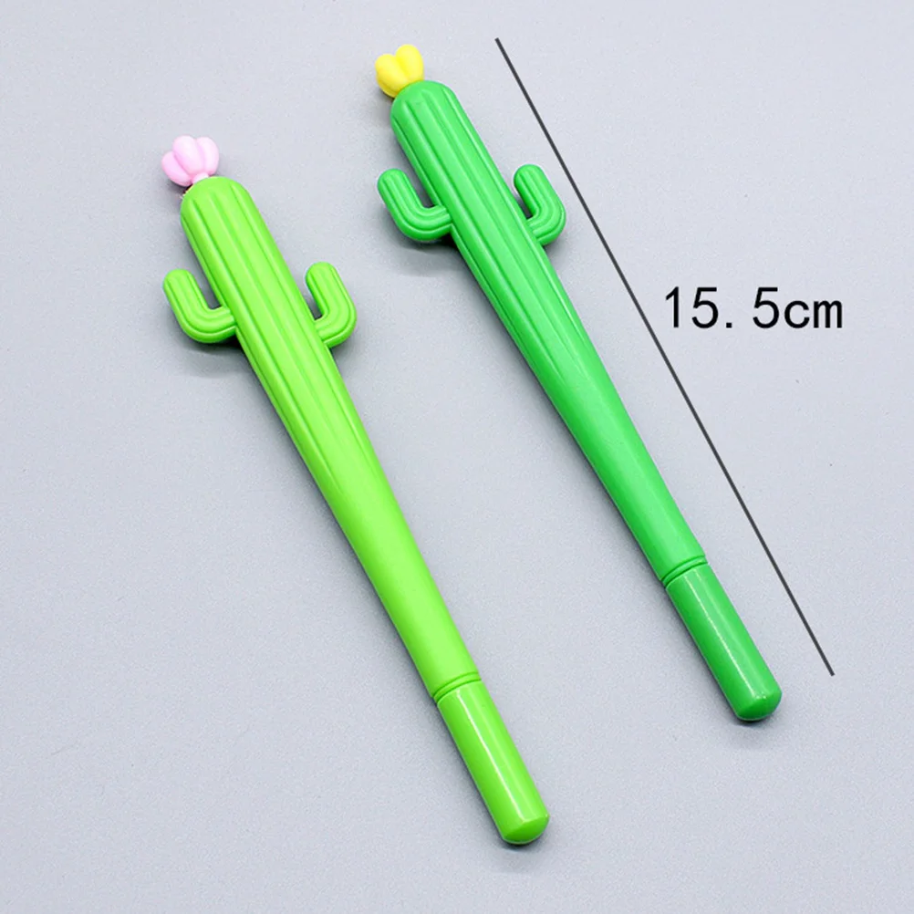 Gel Pen Cactus Style Flower Print Premium Plastic Smooth Writing Instrument Creative Gift for Pupils and Students