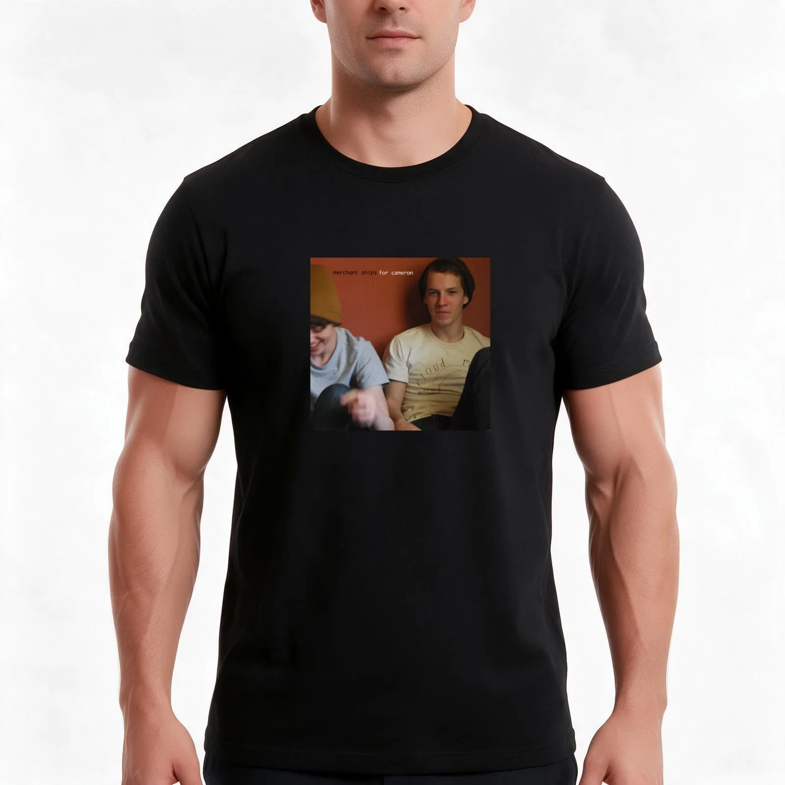 For Cameron Merchant Ships T-Shirt Summer Casual Cotton Tee Oversized Streetwear Tops Vintage Graphic Print Unisex Men Women